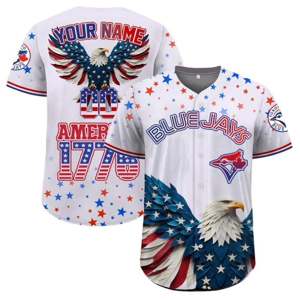 Blue Jays Independence Day Baseball Jersey 2025 - Grishko.com T-Shirts, Hoodie, Sweatshirt | WearSparks.com (Image 2)