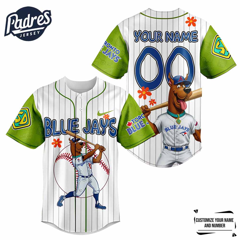 Blue Jays MLB x Scooby Doo Personalized Baseball Jersey Outfit - Padres Jersey Oasis: Elevate Your Baseball... (Image 3)