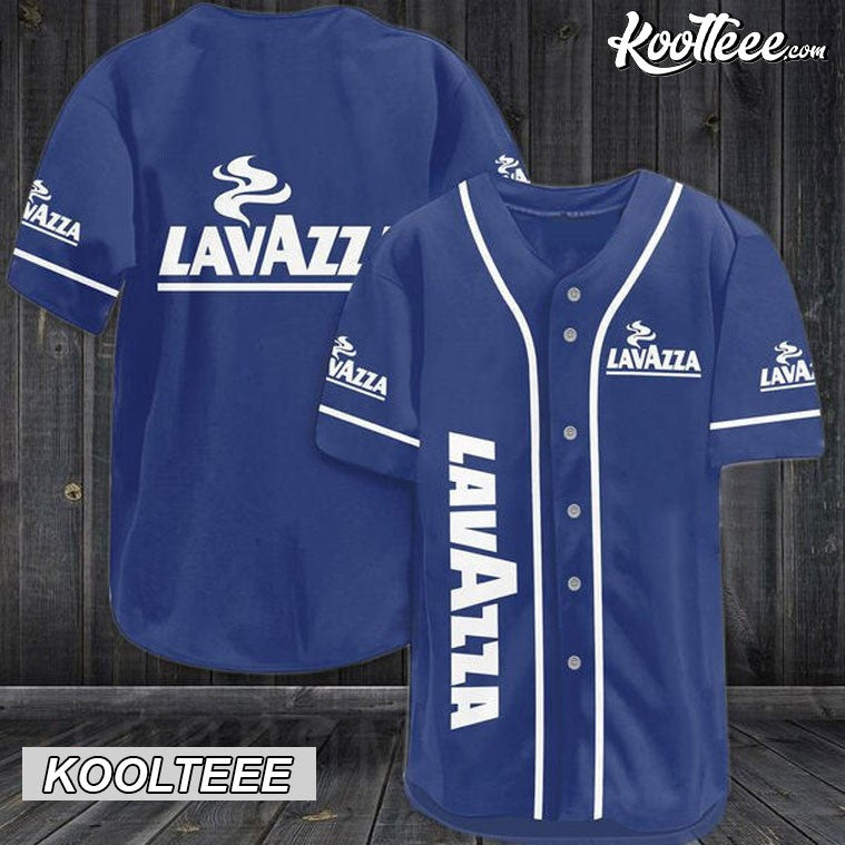 Blue Lavazza Coffee Baseball Jersey
