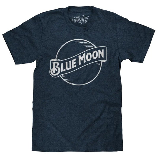Blue Moon Logo T-Shirt - Navy Hoodie, Sweatshirt | WearSparks.com