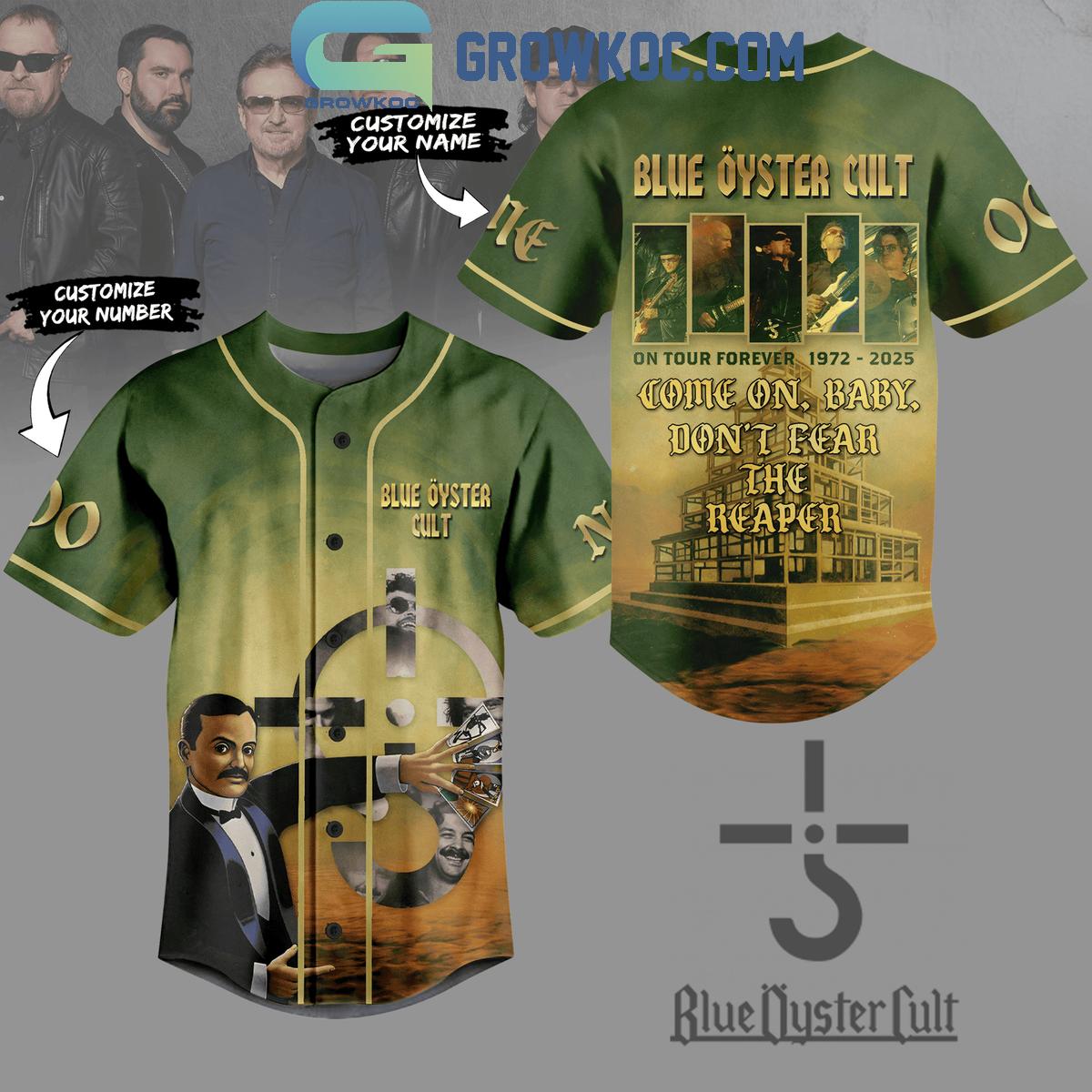 Blue Oyster Cult On Tour Forever 1972 2025 Personalized Baseball Jersey
