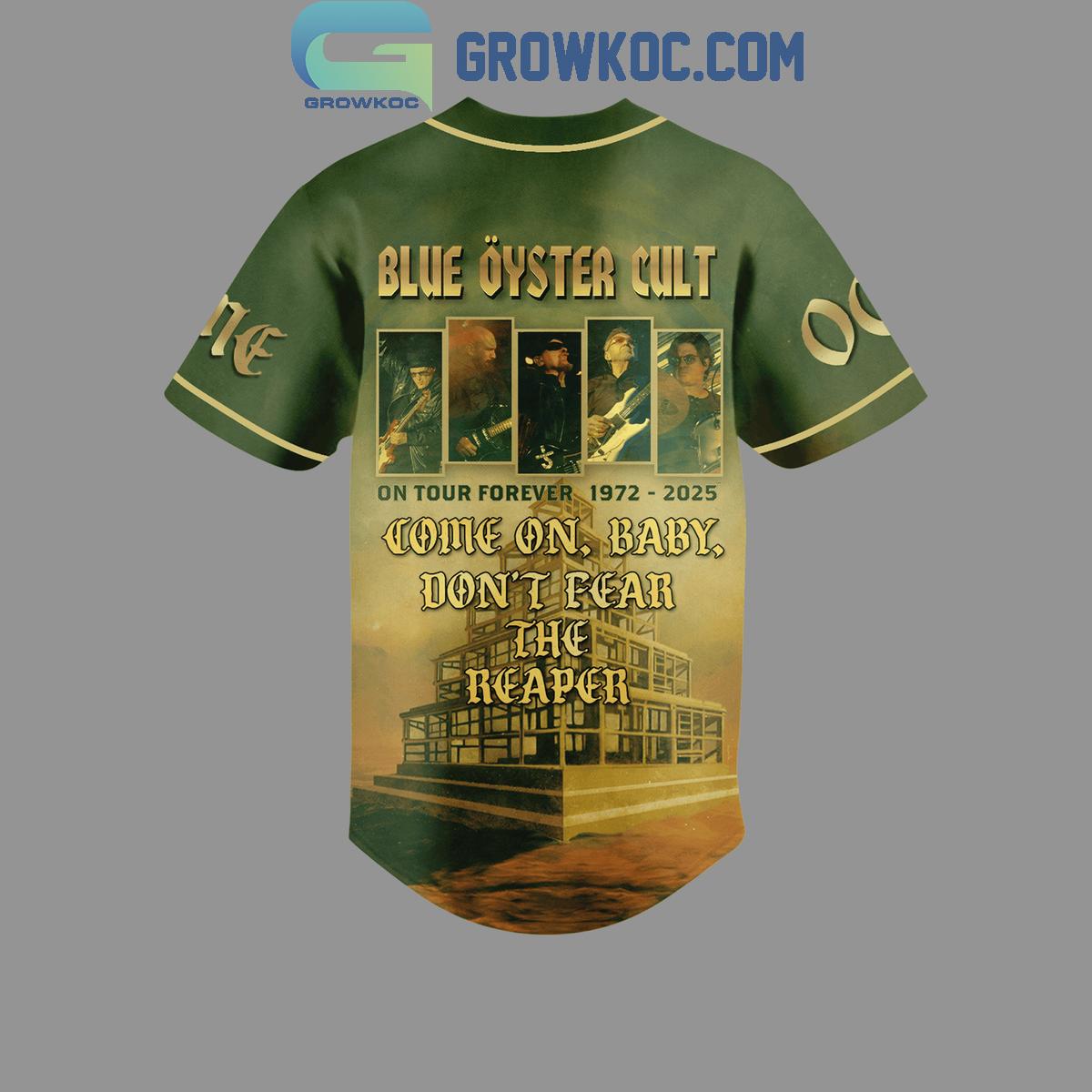 Blue Oyster Cult On Tour Forever 1972 2025 Personalized Baseball Jersey
