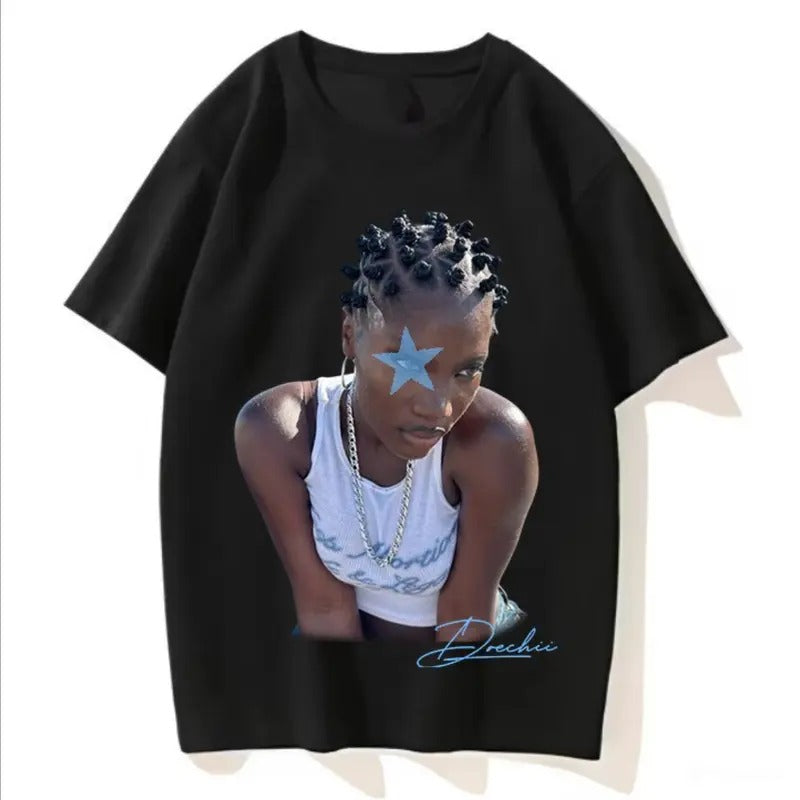 Blue Star Doechii Concert Black T-Shirt, Fans Gift Hoodie, Sweatshirt | WearSparks.com
