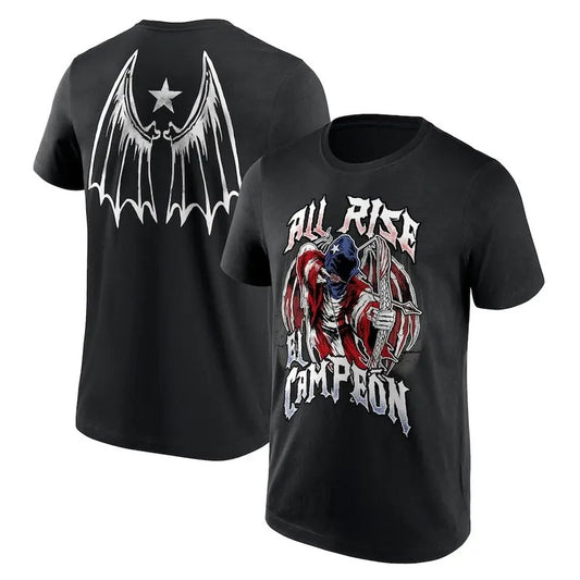 All Rise El Campeon 2 Sides T-Shirt, Damian Priest El Campeon Shirt, Professional Wrestler Fan Gift For Men Women Unisex...