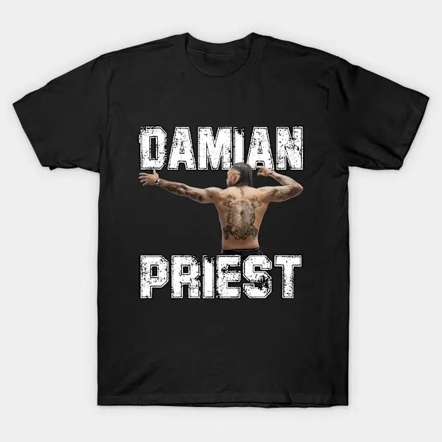 Damian Priest Tatoo and Pose T-Shirt, Damian Priest SmackDown Shirt, Professional Wrestler Fan Gift For Men Women Unisex...
