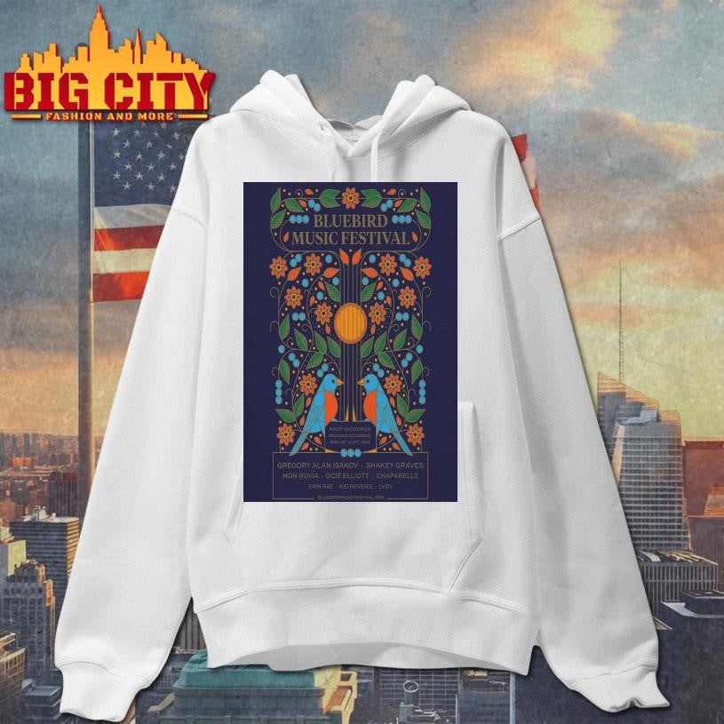 Bluebird Music Festival 4-18-4-19-2026 Boulder CO Poster Shirt