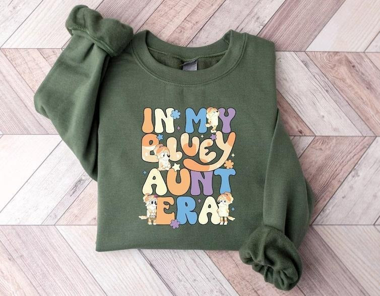 Bluey Aunt Era Shirt, Bluey Family Shirt, Bluey  sweater Hoodie, Sweatshirt | WearSparks.com