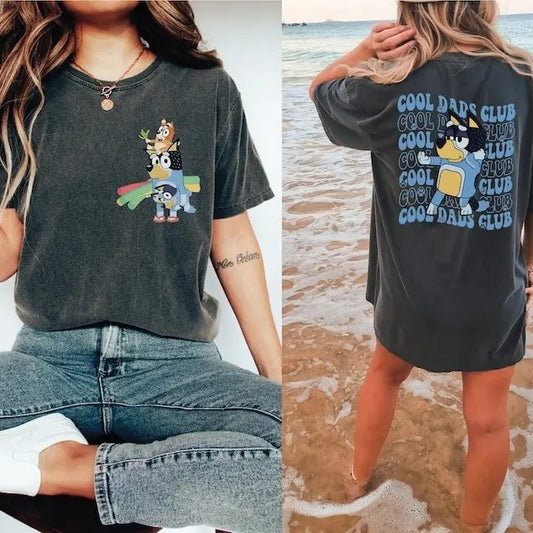 Bluey Bandit Dad Shirt,Bluey Dad Shirt,Bluey Bandit Shirt,Dad Birthday Gift,Dad Bluey Shirt,Blue Family Shirt Hoodie,...
