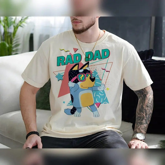Bluey Bandit Rad Dad Shirt Bluey Dad Shirt Bluey Bingo Family Shirt Bluey Family Shirt Cool Dad Club Shirt Dad Birthday...