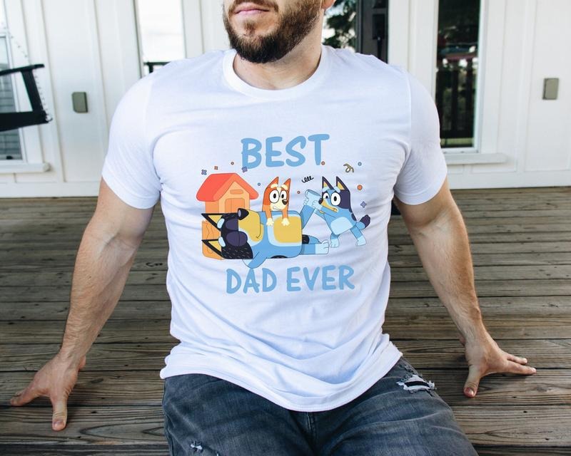 Bluey Best Dad T Shirt, Bluey Cool Dad Club Tshirt, Father Gift Idea, Bluey And Bingo Shirt, Bandit Dad Gift, Rad Like...