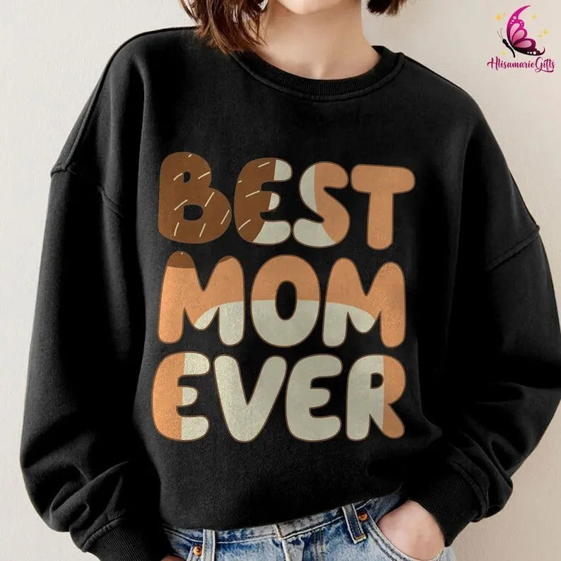 Bluey Best Mom Ever Shirt | Bluey Chilli Heeler Shirt | Gift For Mom | Cool Mom Club Shirt | Retro Chilli Heeler Shirt |...