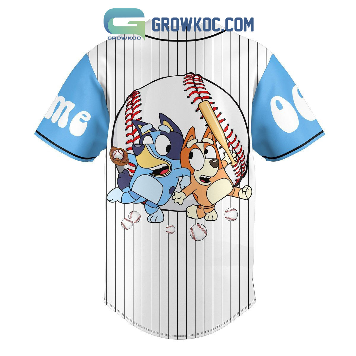 Bluey Cartoon Family Personalized Baseball Jersey