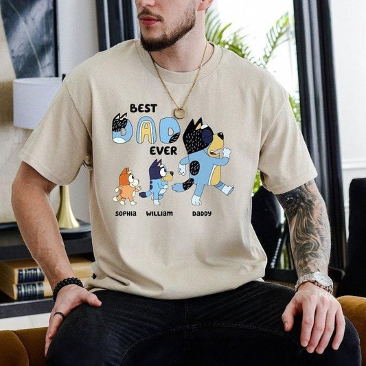 Bluey Dad Shirt, Best Dad Ever Bluey Shirt, Bluey Father's Day Shirt, Cool Dad Club Shirt, Dad Birthday Gift, Bluey...