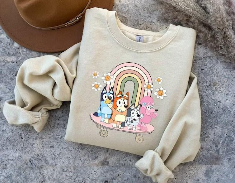 Bluey Era Shirt, Bluey Family Shirt, Bluey Cartoon Shirt, Bluey Birthday Party  sweater Hoodie, Sweatshirt | WearSparks.com