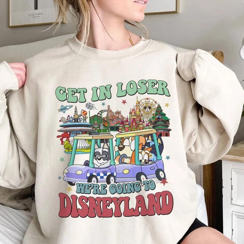 Bluey Get In Loser He're Going To Dnl Shirt, Bluey Family Matching Shirts, Bluey Bingo Shirt, Bluey  Shirt Hoodie, Sweatshirt