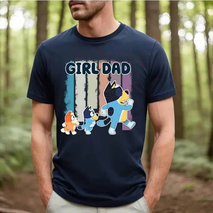 Bluey Girl Dad Shirt , Father's Day Gift Hoodie, Sweatshirt | WearSparks.com