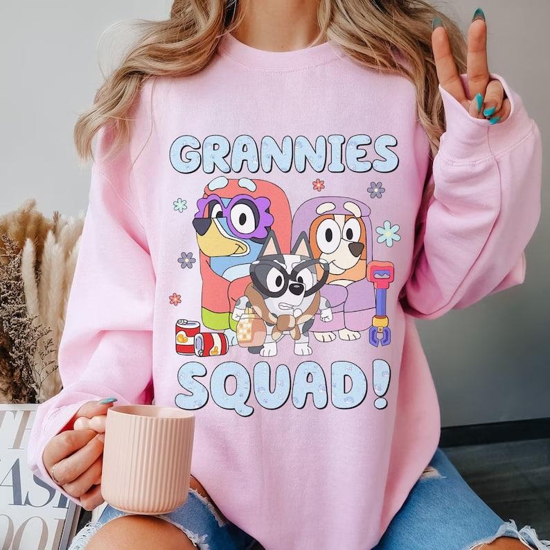Bluey Grannies Squad Sweatshirt, Bluey Grannies Shirt, Bluey Friends Shirt, Bluey Grannies Shirt, Bluey Bingo Shirt,...