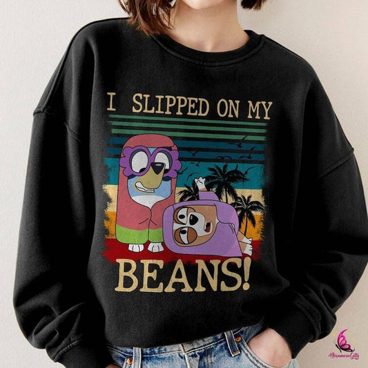 Bluey I Slipped on My Beans Shirt, Bluey Grannie Shirt, Bluey Grandma Nana Shirt, Bluey Granny, Bluey Family Shirt,...