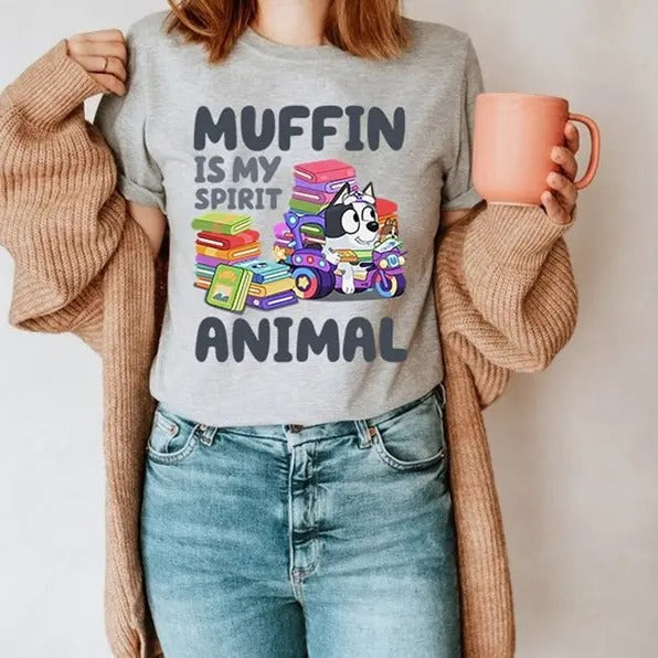 Bluey Muffin Shirt, Bluey Muffin Sweatshirt Kids, Muffin T-Shirt, Bluey And Bingo, Bluey Character Shirts, Funny Muffin...