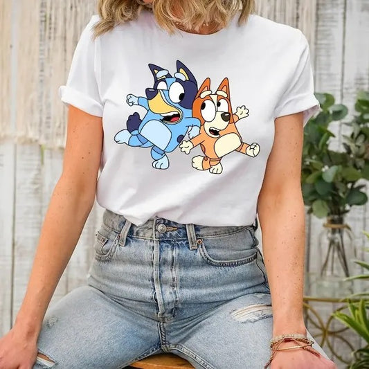 Bluey and Bingo T-shirt, Sassy Shirt, Cartoon Shirt, Sisters Shirt, Bluey Shirt, Birthday Shirt, Vacation Shirt, Holiday...
