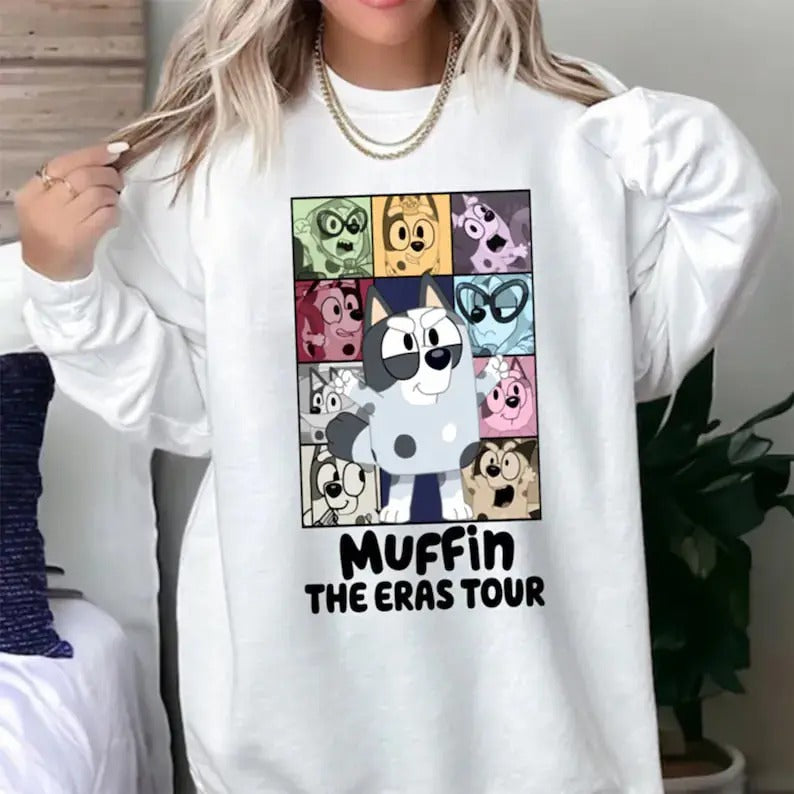 Blueyy Muffin Eras Tour Shirt, Muffin Bluey Shirt, Muffin T-Shirt, Sweatshirt, Hoodie, Muffin, Bluey Shirt | WearSparks.com