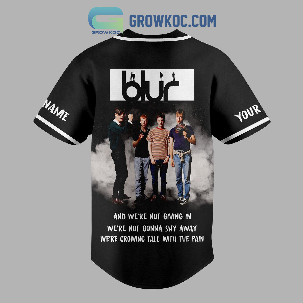 Blur Yearbook Class Of 1997 Personalized Baseball Jersey