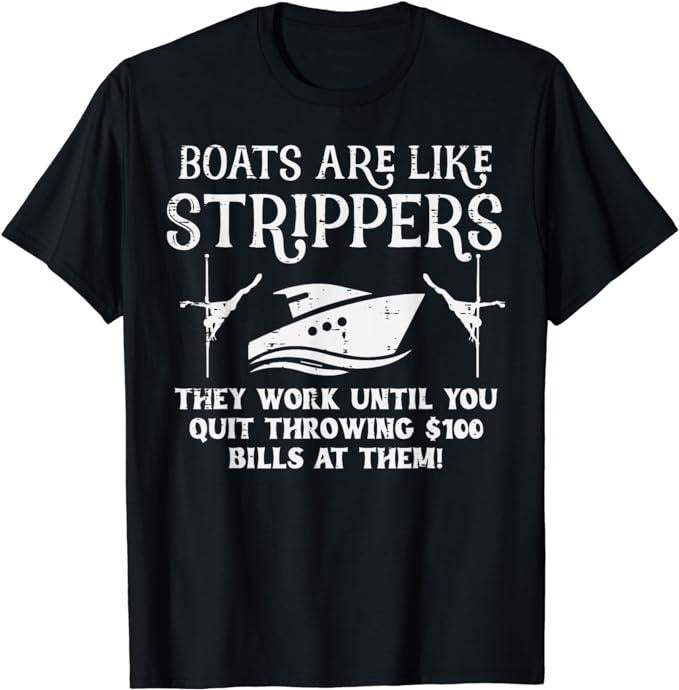 Boats Are Like Work Until Funny Captain Yacht Owner Ship Men T-Shirt Top Casual Cotton Hoodie, Sweatshirt | WearSparks.com