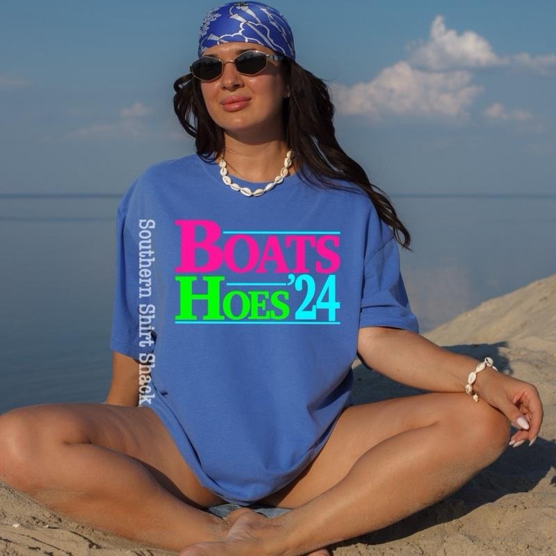 Boats n Hoes T shirt  | Flo Blue  comfort colors t shirt Hoodie, Sweatshirt | WearSparks.com