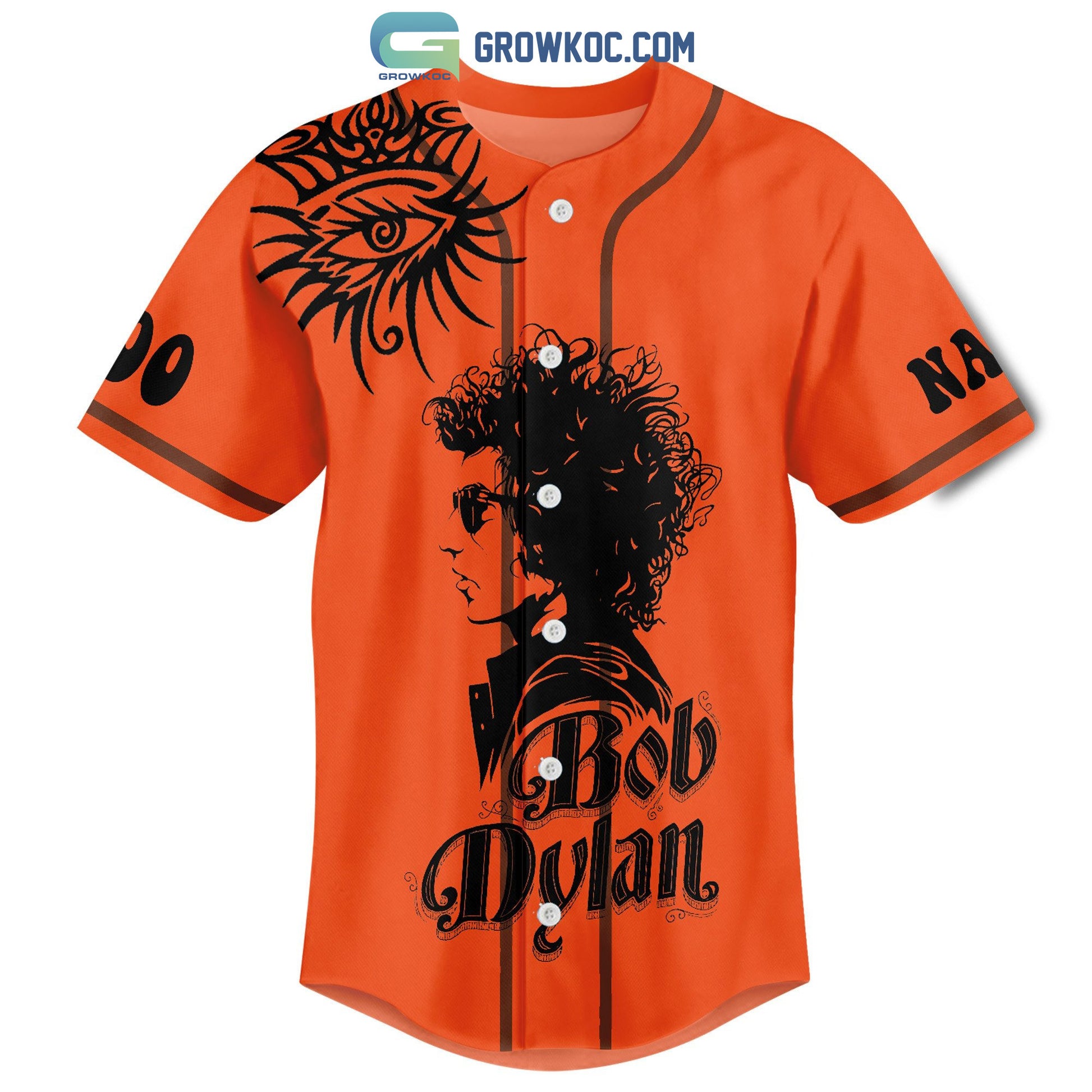 Bob Dylan Be Groovy Or Leave Man Personalized Baseball Jersey