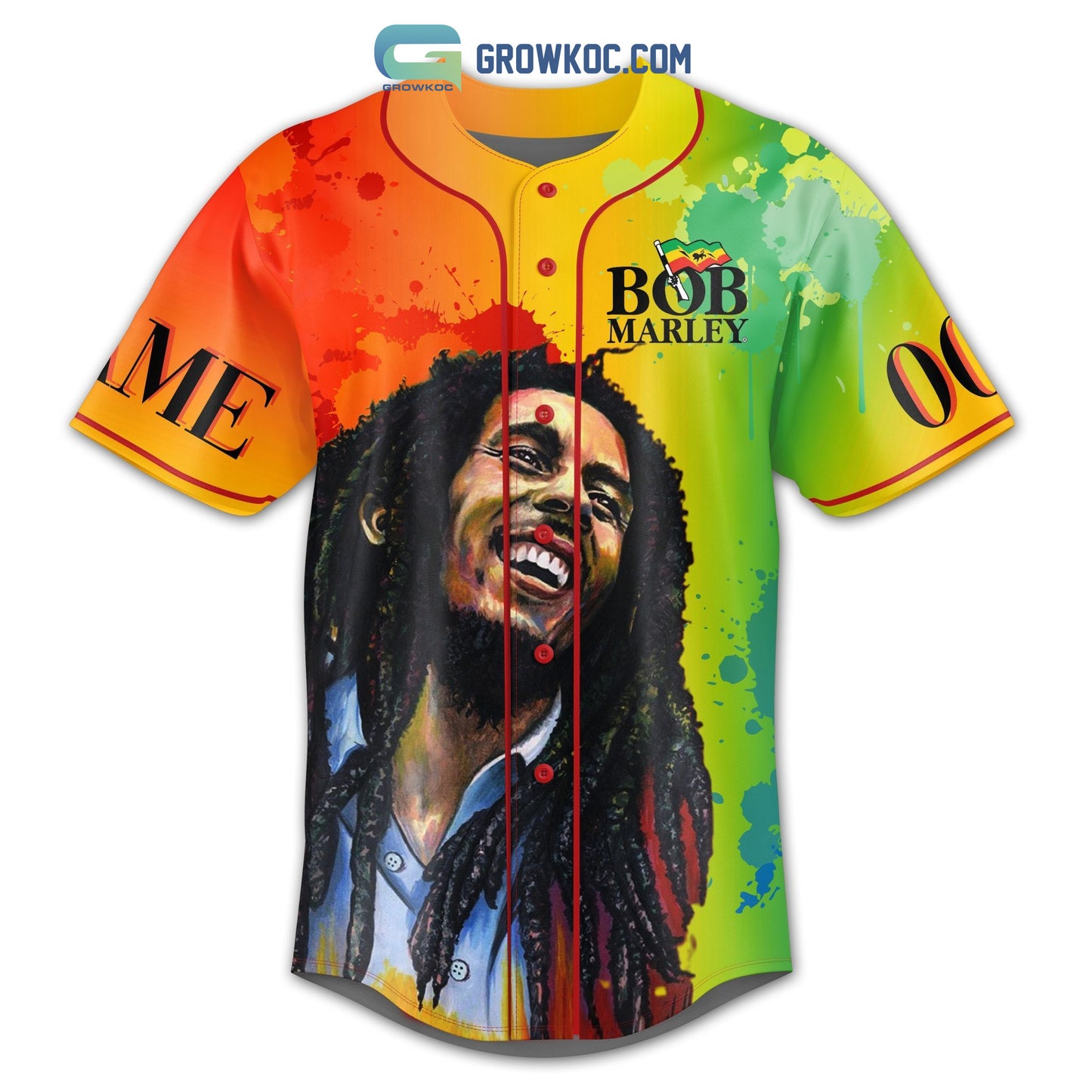 Bob Marley One Man One Message One Revolution One Legend Personalized Baseball Jersey