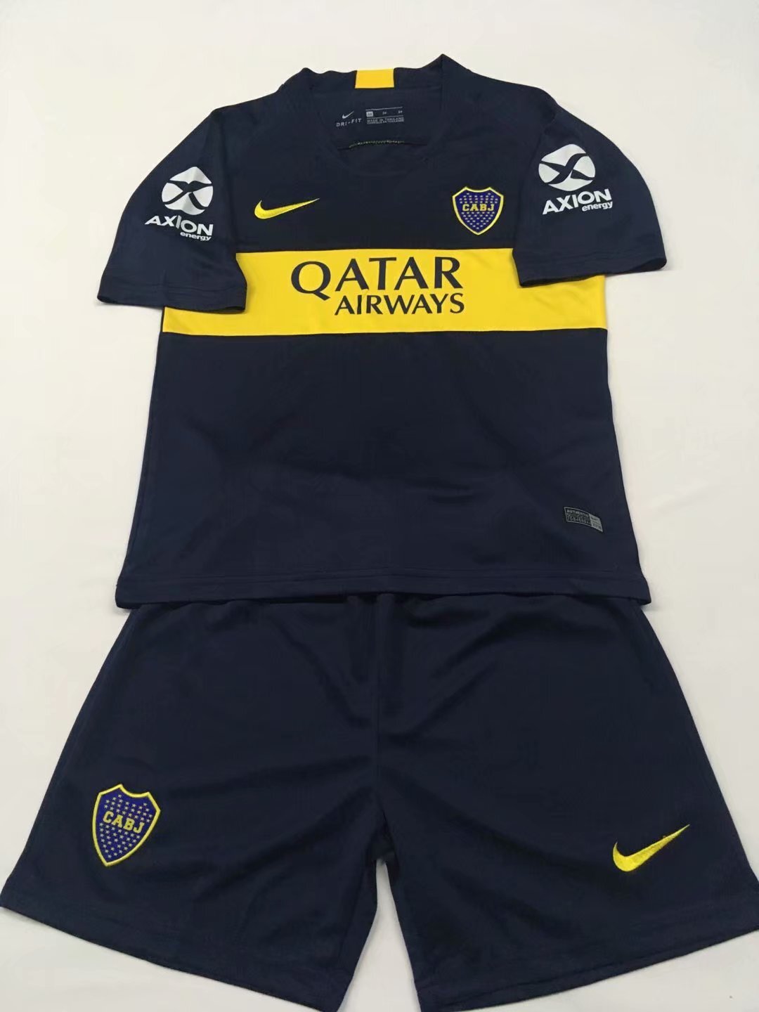 Boca home blue kids soccer jersey 18-19 season