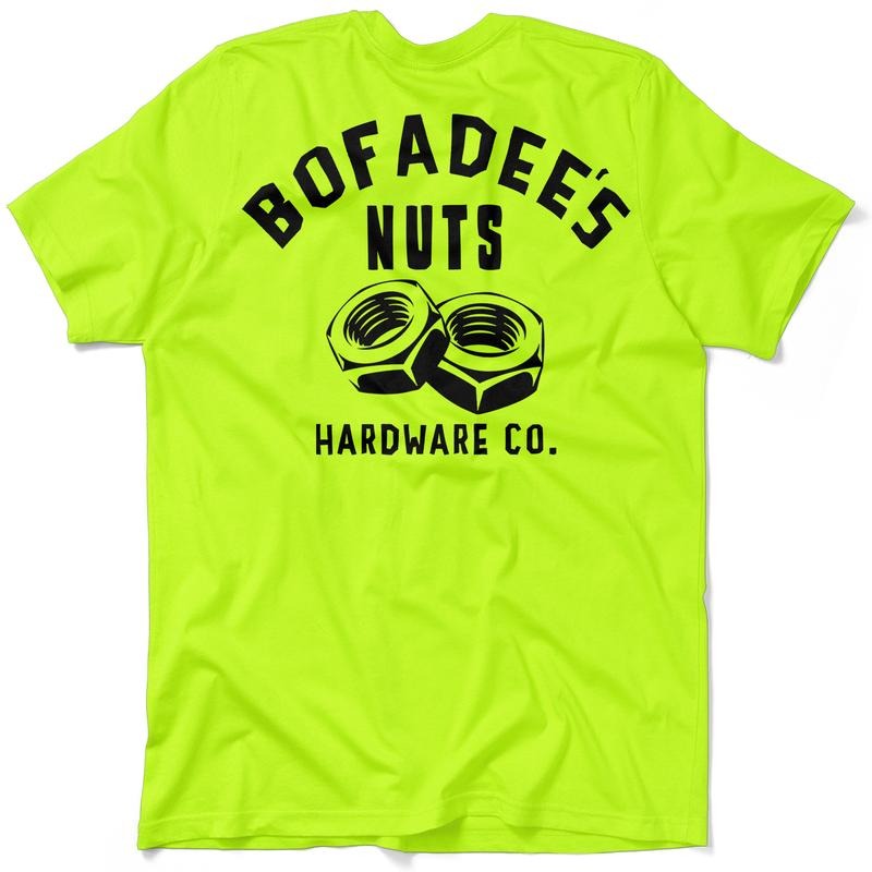 Bofadee's - Hi Visibility Safety Yellow Work T-Shirt Jersey Menswear For Blue Collar Workers | Funny, Sarcastic | Graphic...