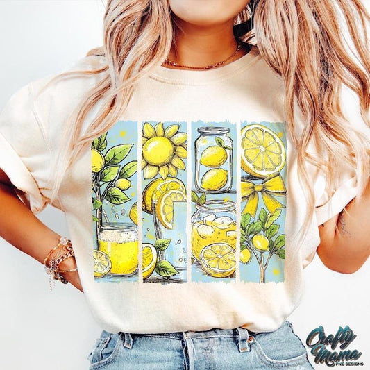 Boho Coquette Lemon Preppy Summer Pink Coquette Bow Retro Summer Shirt Boho Lemon Trendy Summer Lemonade T-Shirt Hoodie,...