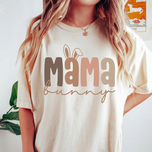 Boho Mama Bunny Easter Cute Easter Mama shirt Mama T-shirt Top Womenswear Hoodie, Sweatshirt | WearSparks.com