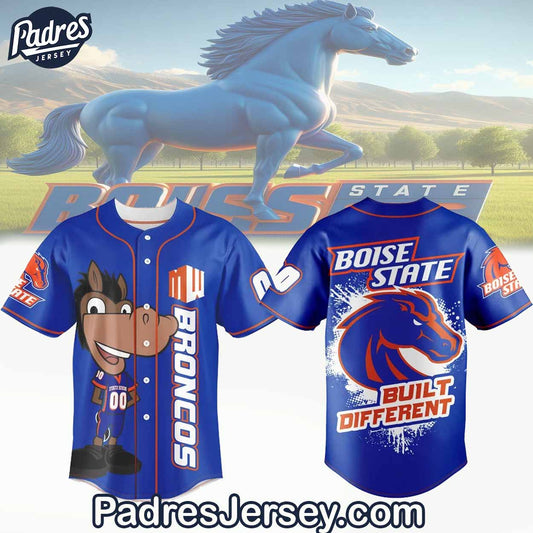 Boise State Broncos Football Baseball Jersey Outfit - Custom Number - Padres Jersey Oasis: Elevate Your... (Image 1)