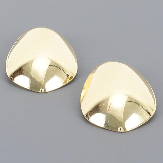 Bold Curved Elegance Earrings - Gold-Toned, Simple Design Jewelry Piece T-Shirts, Hoodie, Sweatshirt | WearSparks.com