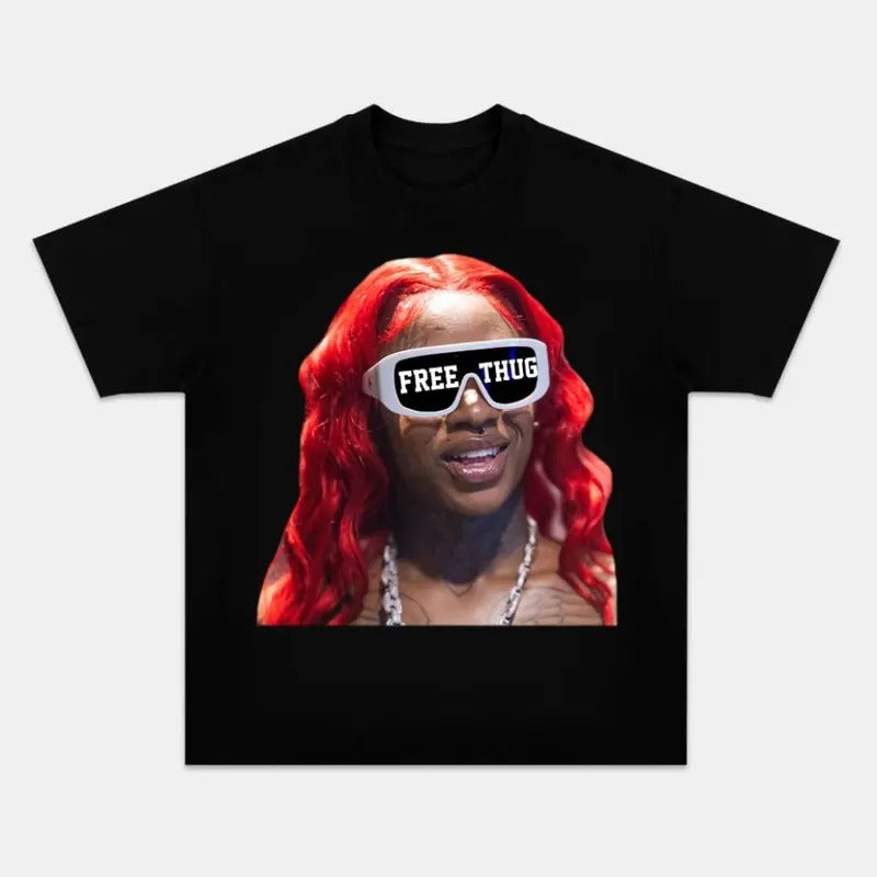 Bold Sexxy Red Big Face Tee - Free Thug Fans Gift Idea Hoodie, Sweatshirt | WearSparks.com