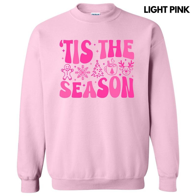 Bold Tis The Season Pink Sweatshirt 'NLB' T-Shirts, Hoodie | WearSparks.com