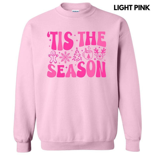 Bold Tis The Season Pink Sweatshirt 'NLB' T-Shirts, Hoodie | WearSparks.com