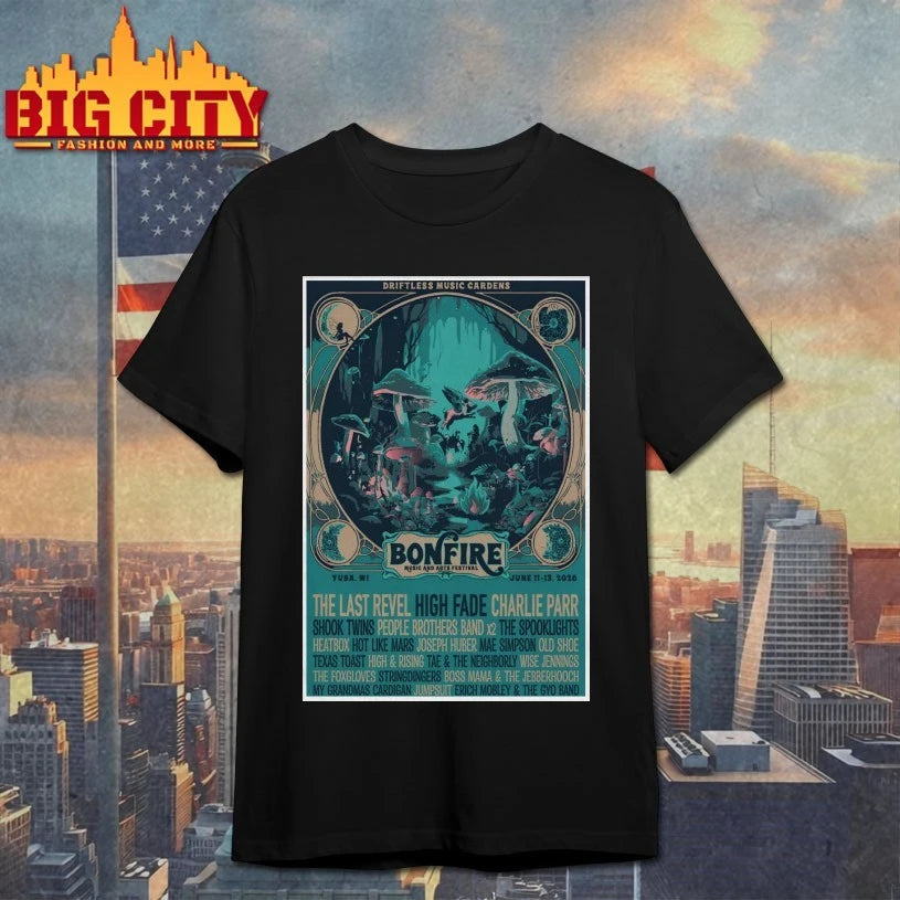 Bonfire Music And Arts Festival Yuba WI June 11-13 2026 Poster shirt