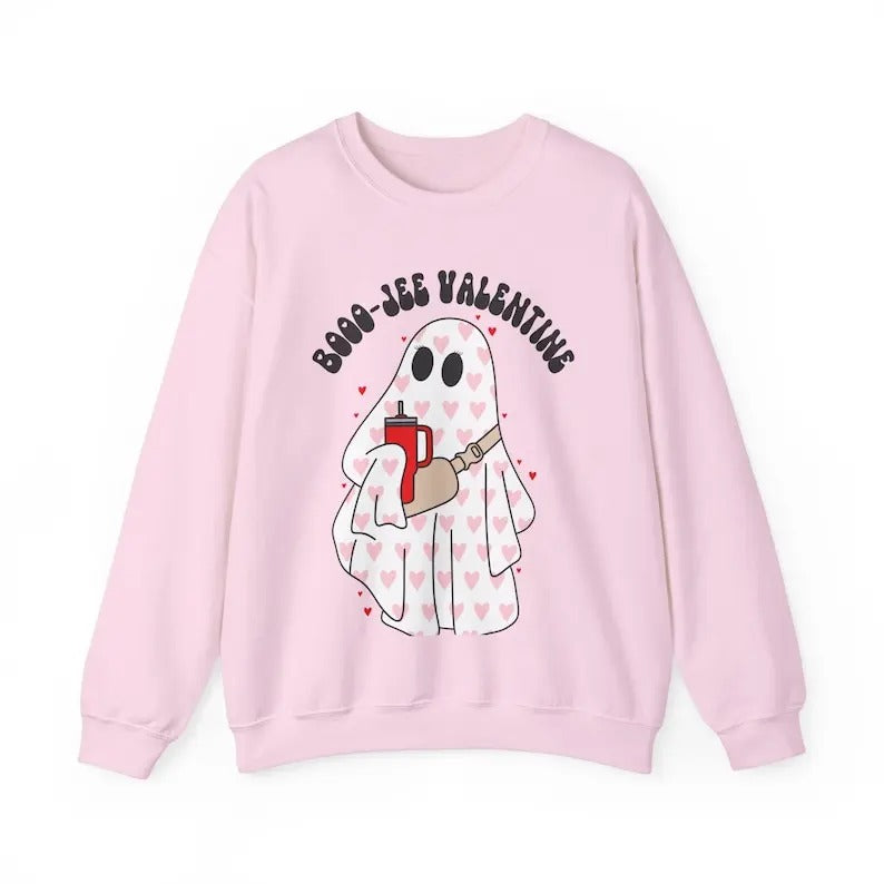 Boo-Jee Valentine Sweatshirt, Ghost Shirt, Valentine Sweatshirt, HL94 Hoodie | WearSparks.com