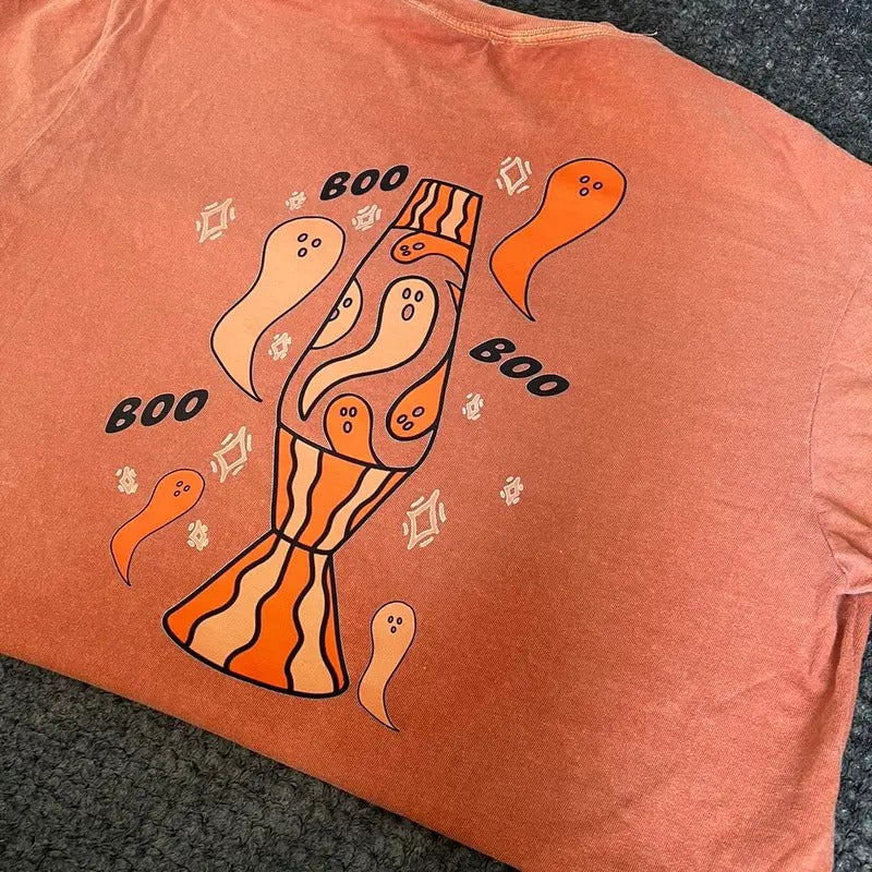 Boo Lava Lamp Comfort Colors Tshirt Hoodie, Sweatshirt | WearSparks.com