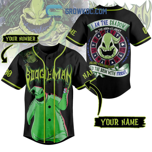 Boogleman I Am The Shadow On The Moon At Night Personalized Baseball Jersey