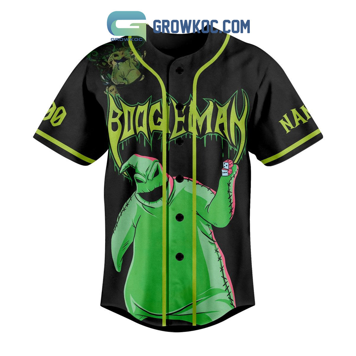 Boogleman I Am The Shadow On The Moon At Night Personalized Baseball Jersey
