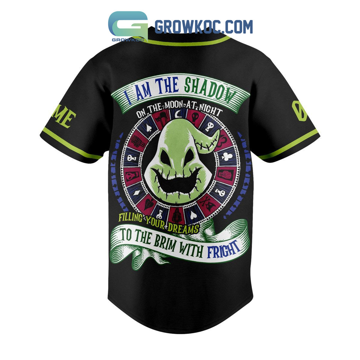 Boogleman I Am The Shadow On The Moon At Night Personalized Baseball Jersey