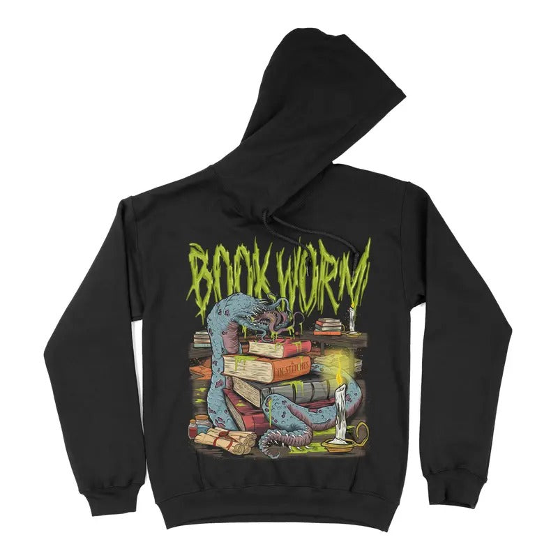 Book Worm - Premium Fleece Hoodie, Super Soft Hoodie, Book Lover, Gift for Reader, Smut Clothing T-Shirts, Sweatshirt
