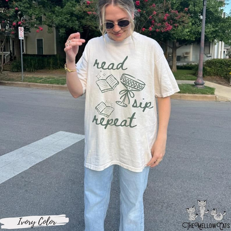 Book girl summer funny cocktail shirt Martini shirt Hot girls read books smut reader book club merch book girlie preppy...