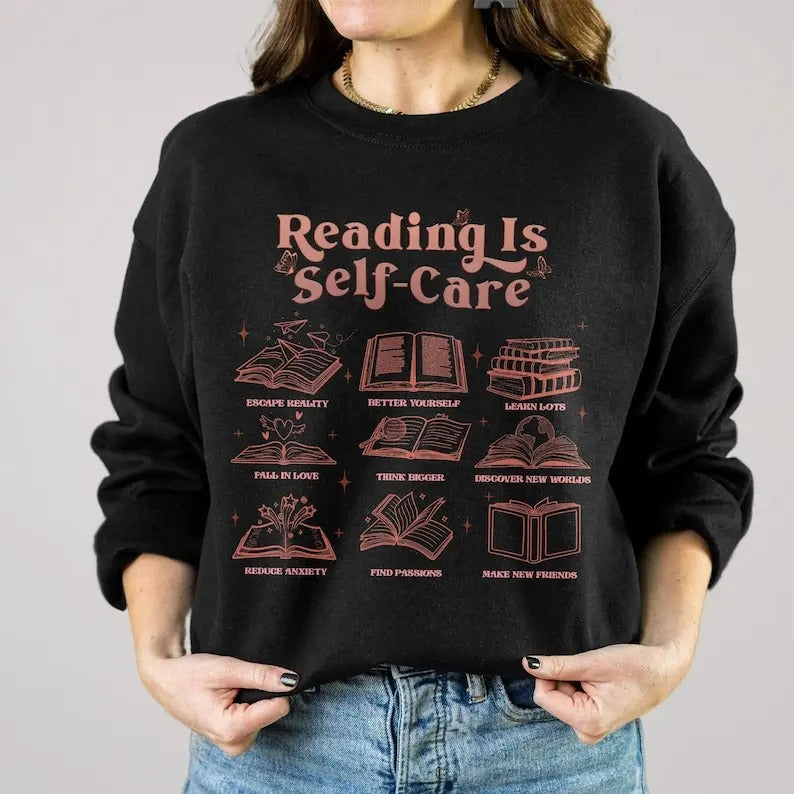 Bookish Mental Health Shirt Design, Reading Is Self-Care  Instant , Book Lovers Club Sublimation Design, Book Addict...