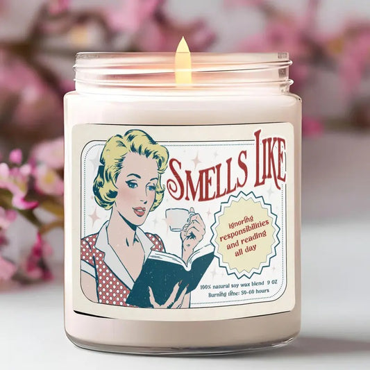 Bookish Soy Candlen,Bookish Gift Candle,Book Reading Candle,Smells Like Candle,Romance Reader Candle, Booktok Soy...