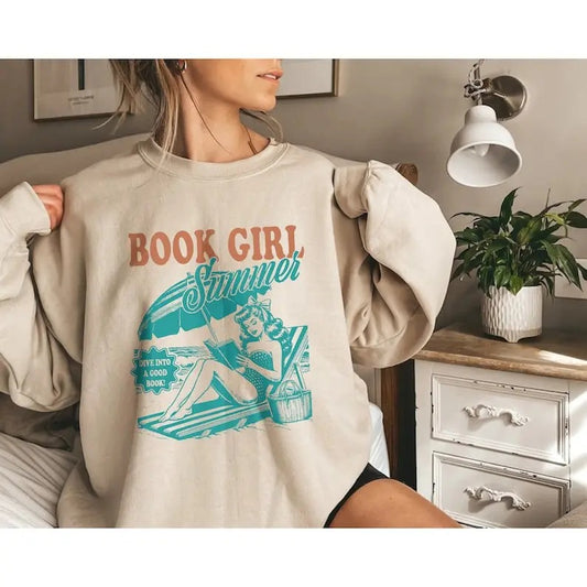 Bookish Tee Shirts Book Girl Summer Shirt, Beach Book Lover Summer Bookish Teacher Tshirt Book Gift Beach Shirt Bookish...